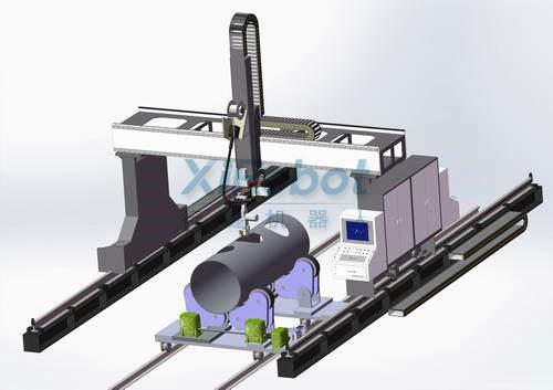 龙门式筒体、封头切割机器人