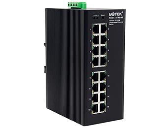 100M增强防雷型16口以太网交换机