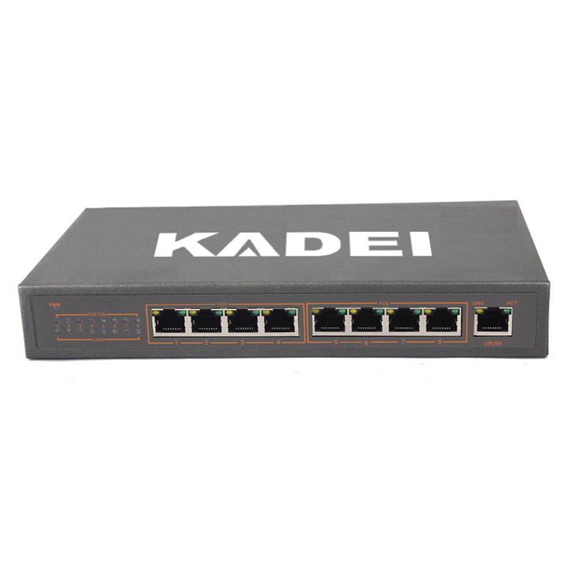 全新9口百兆POE交换机