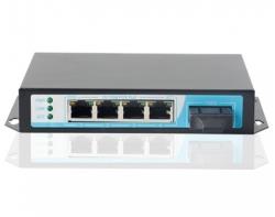 百兆4口PoE交换机双纤