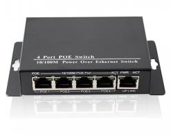 迷你百兆4口PoE交换机