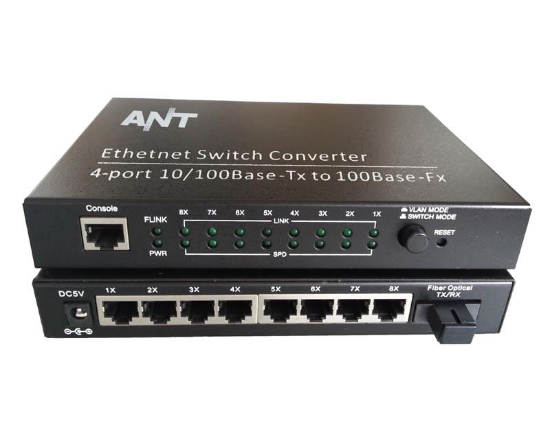 百兆1光8电交换机