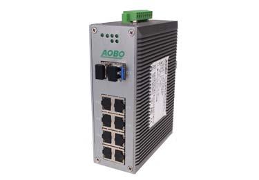 AOBO 3012
8+4G非网管千兆导轨式工业交换机