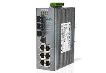 AOBO 6010  
7+3G网管型导轨式千兆工业交换机