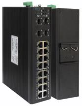 4千兆光口+16百兆电口工业以太网交换机