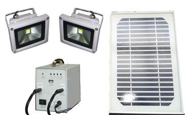 20W 太阳能灯+移动电源