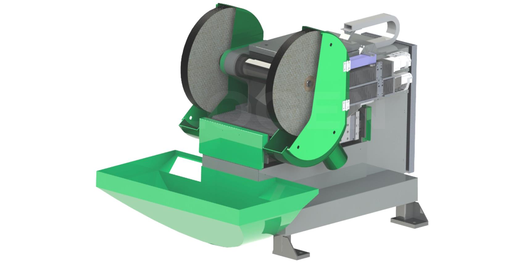 单驱动双工位全伺服CNC清光机