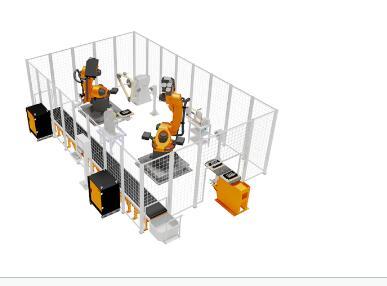 双机器人五金件打磨抛光单元KR-PD4H