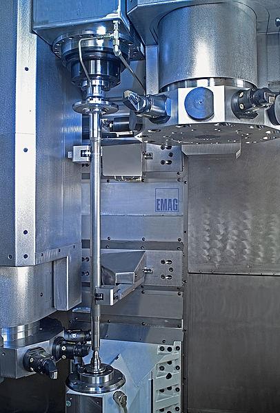 two turret cnc shaft lathe