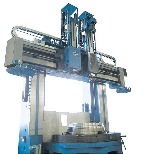 vertical lathe for very wide diameter part