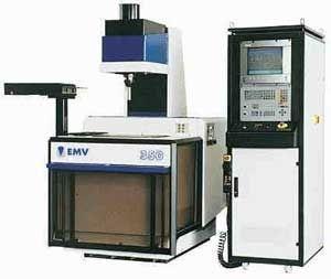 edm machine with electrode changer