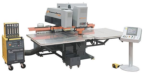 cnc combined plasma cutting and punching machine