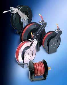 spring operated hose reel