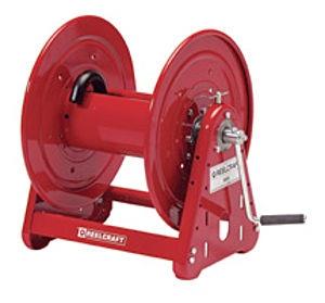 hand crank and motor driven reel