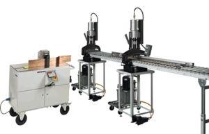 combined tool for working copper busbars