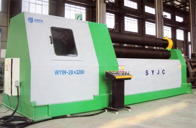 W11H三辊弧线下调式卷板机