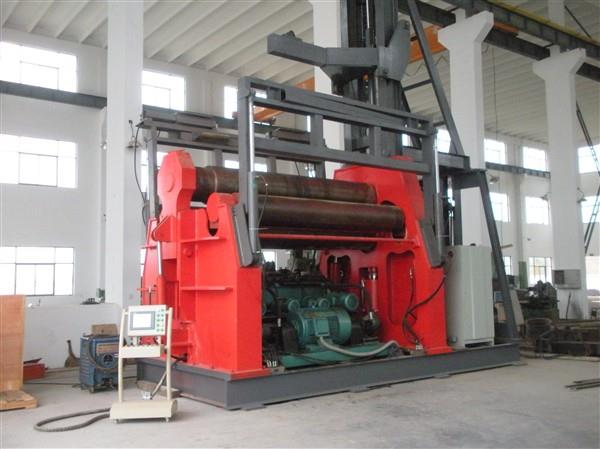 数控弧线下调式四辊卷板机