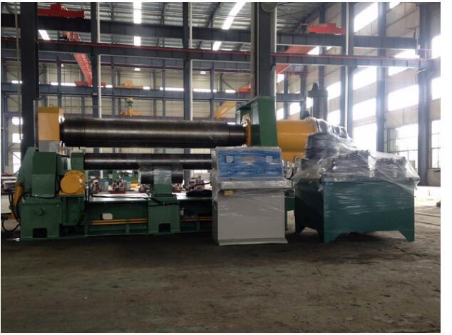 水平下调式卷板机