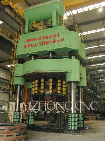 万吨热模锻四柱油压机