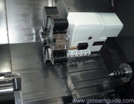 JSX-46/DW整体铸件斜床身（旋转刀塔带液压尾座）数控车床