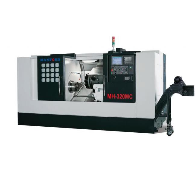 台湾原装进口迈鑫斜背式车铣复合加工中心MH-320MC