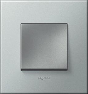 冰点银色方形一位单控开关