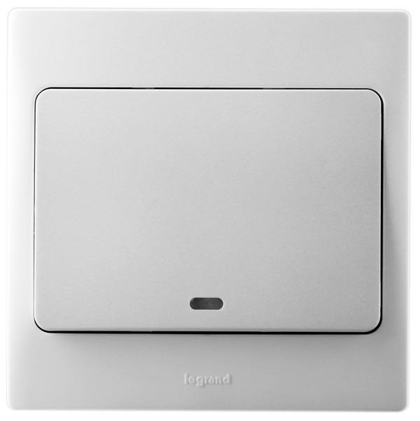 10AX 250V~单联单控带指示开关(含面板)