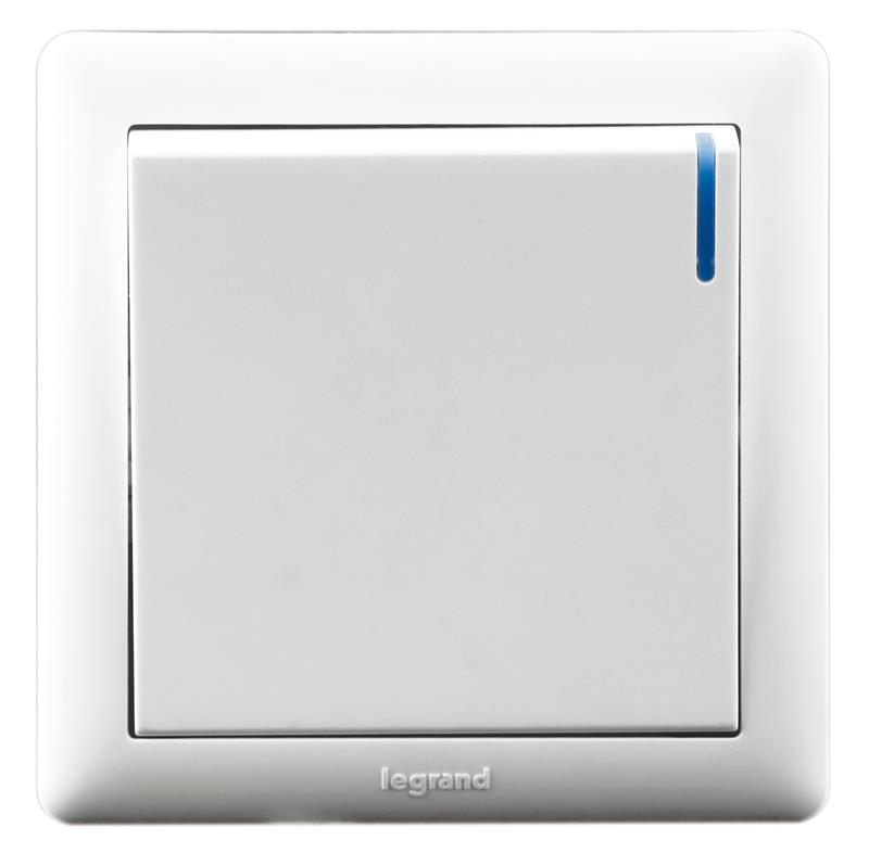 一位单极带灯开关