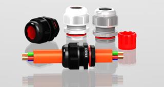 防火级电缆固定塑料直接头（V0级）