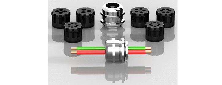 多孔电缆固定不锈钢直接头