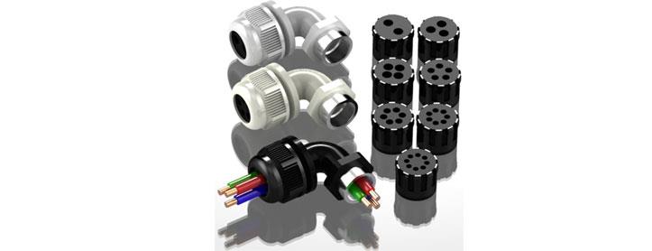 半金属内螺纹多孔电缆固定弯接头