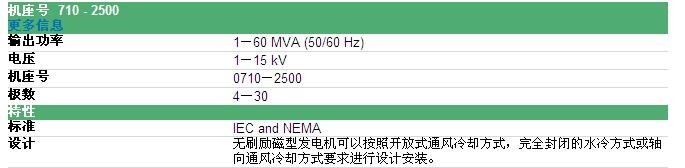 柴油机和汽油机用发电机