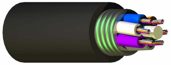 MC SP566 (有弄皱的钢盔甲的 Multitube ) 光纤