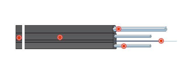 FTTH用光缆- GJYXCH型