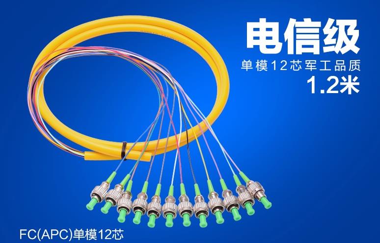 12芯FC/APC单模束状尾纤