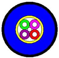 GTFJZY-4B1-2-01型四芯单模舰用光缆