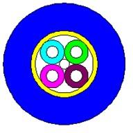 GYFJZU-4A1a-2型多模四芯野战光缆