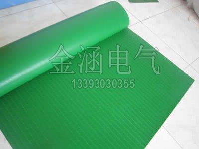 绿色沟纹绝缘胶皮