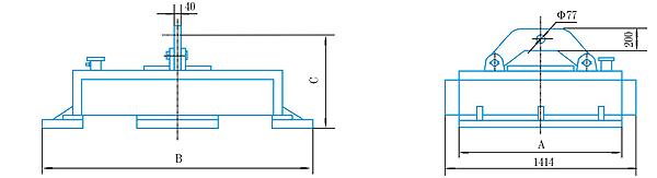 MW22吊运初轧坯、梁坯吊运用起重电磁铁