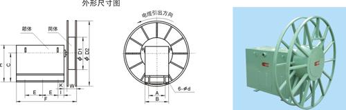 高压力矩电机式电缆卷筒