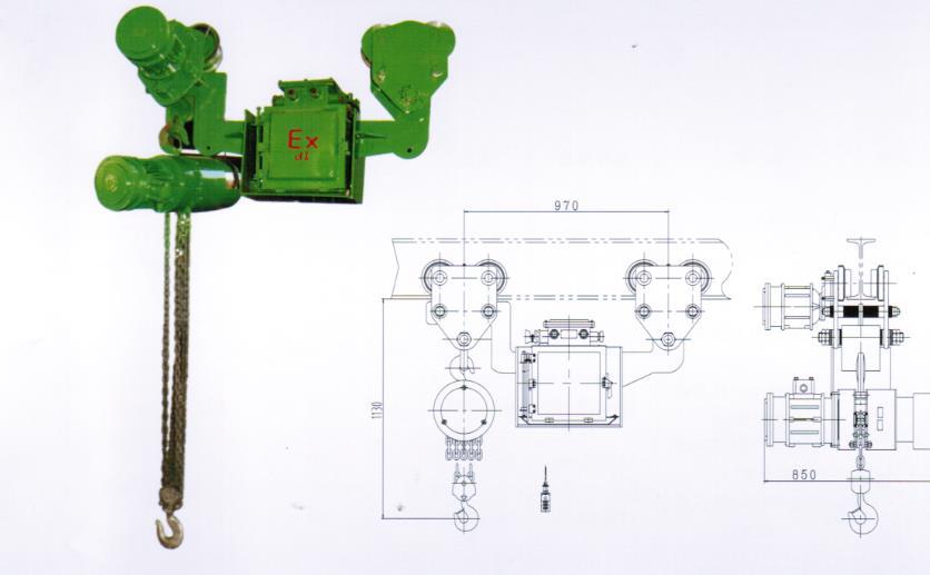 BHH型矿用防爆环链电动葫芦