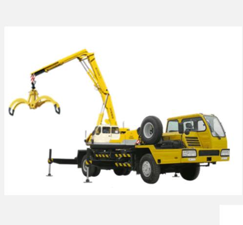 双动力液压汽车式折叠臂抓斗起重机