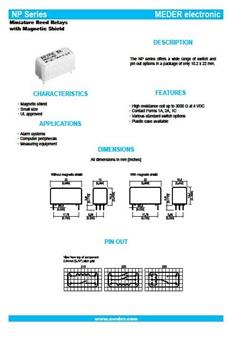 斯丹麦德NP-CL 干簧继电器样本