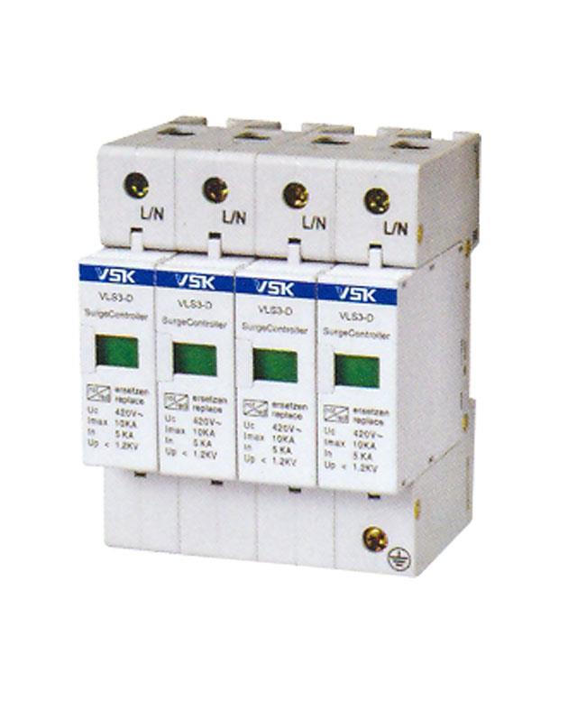 可更换式D级电涌保护器 VLS3-D/4-420-10