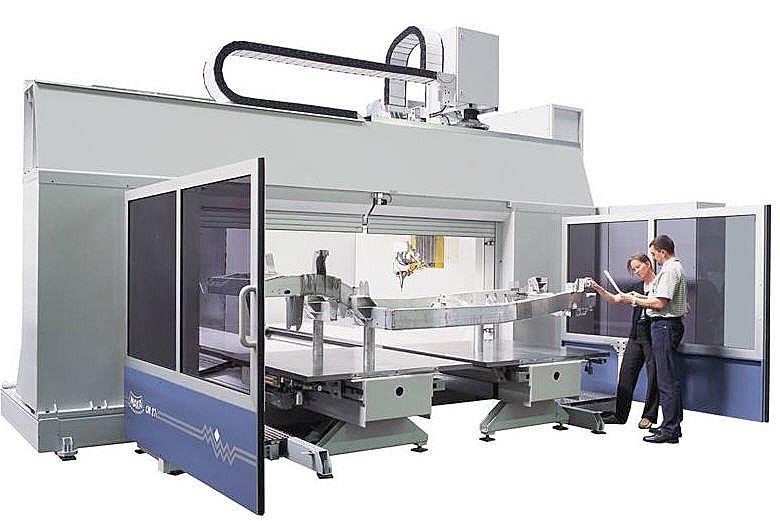 5-axis cnc vertical machining center for aluminum sections