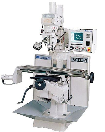 3-axis cnc vertical knee mill