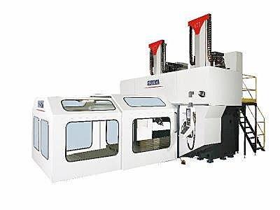 dual spindle cnc vertical machining center
