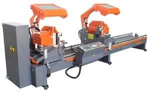 automatic double head miter cut-off saw for non ferrous material