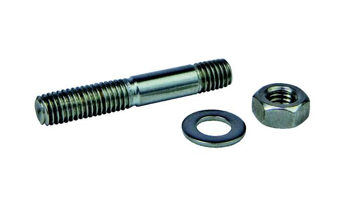 420BST-M8x45 Stud Screw Set with Hexagon Nut, 10 count M8, DN 63-250