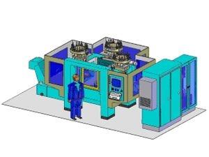 5-axis cnc horizontal machining center